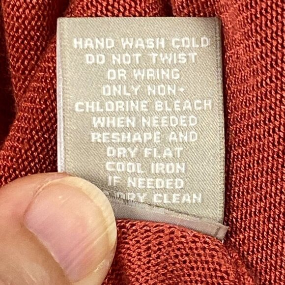 Joan Vass New York Womens Coral Red Open Front Cardigan Sz L Fall Elegant Mature - Picture 5 of 9